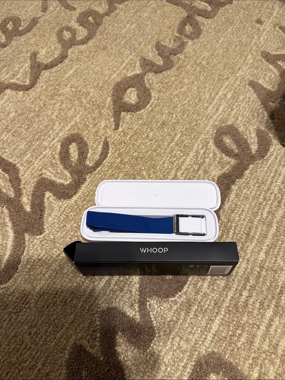 Whoop Blue Elastic whoop band with Metal Buckle